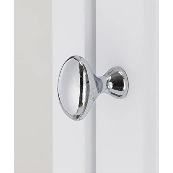 NEW Set of 5 double plated oval shaped cabinet knobs in satin
nickel finish - Picture 3 of 16